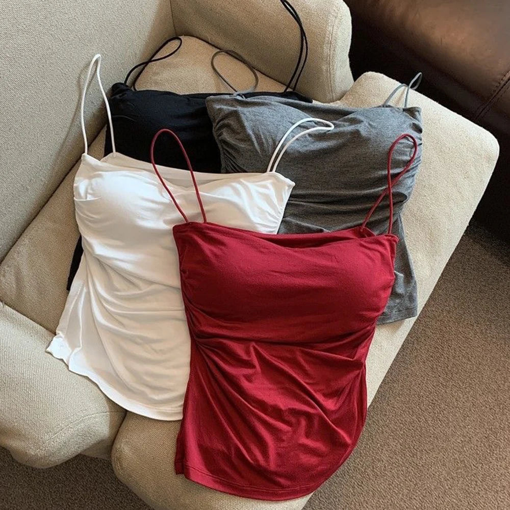 Women's Padded Spaghetti Strap Tank Top