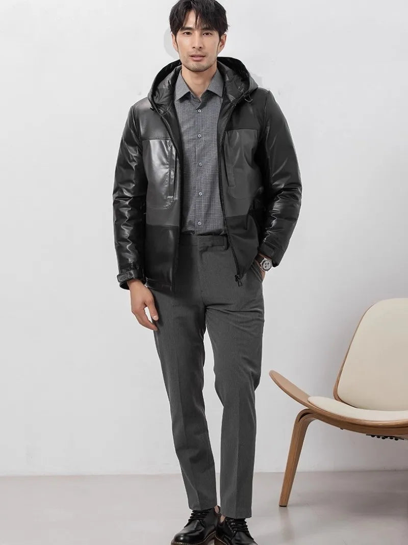 Street Luxe Sheepskin Down Coat