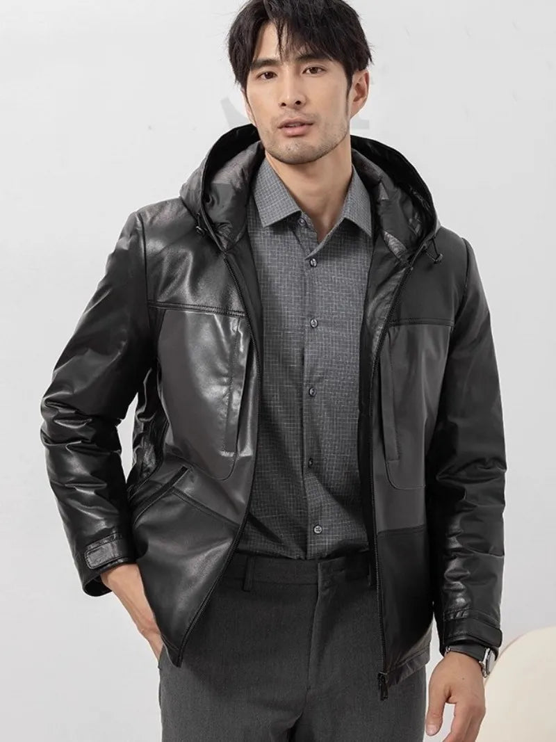 Street Luxe Sheepskin Down Coat