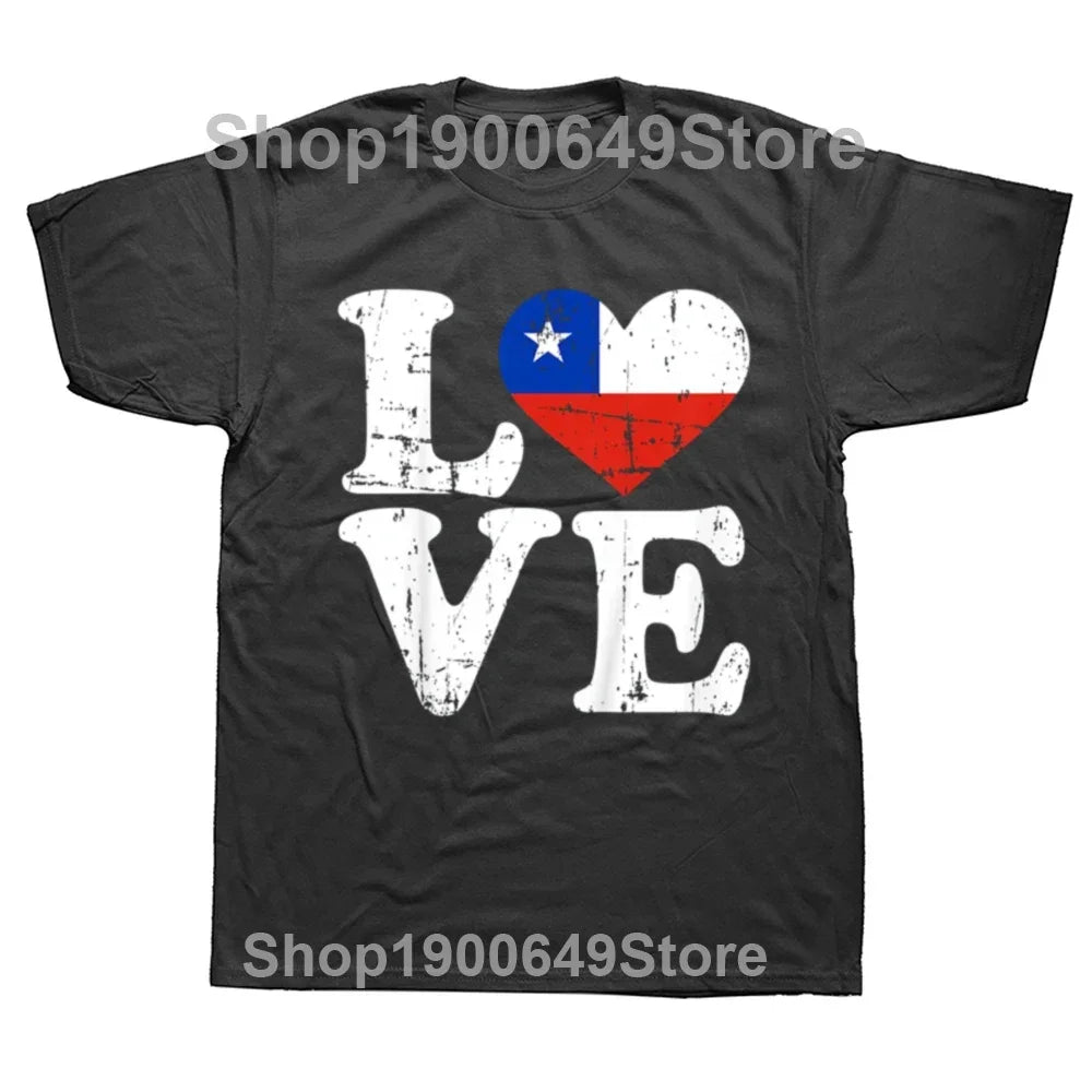 Chile Flag Graphic T-Shirt