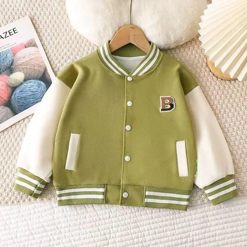 Kids' Letter Baseball Jacket (12M-12Y)