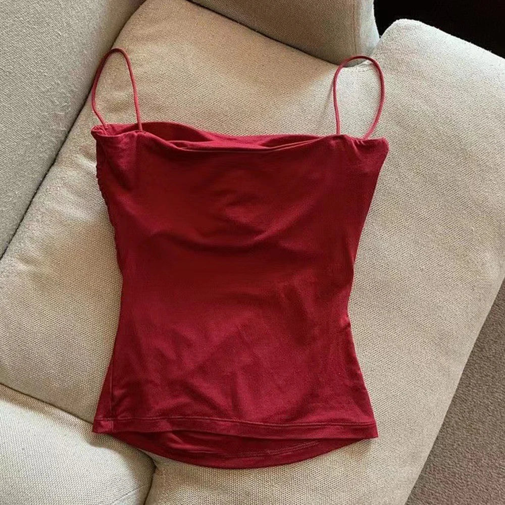 Women's Padded Spaghetti Strap Tank Top