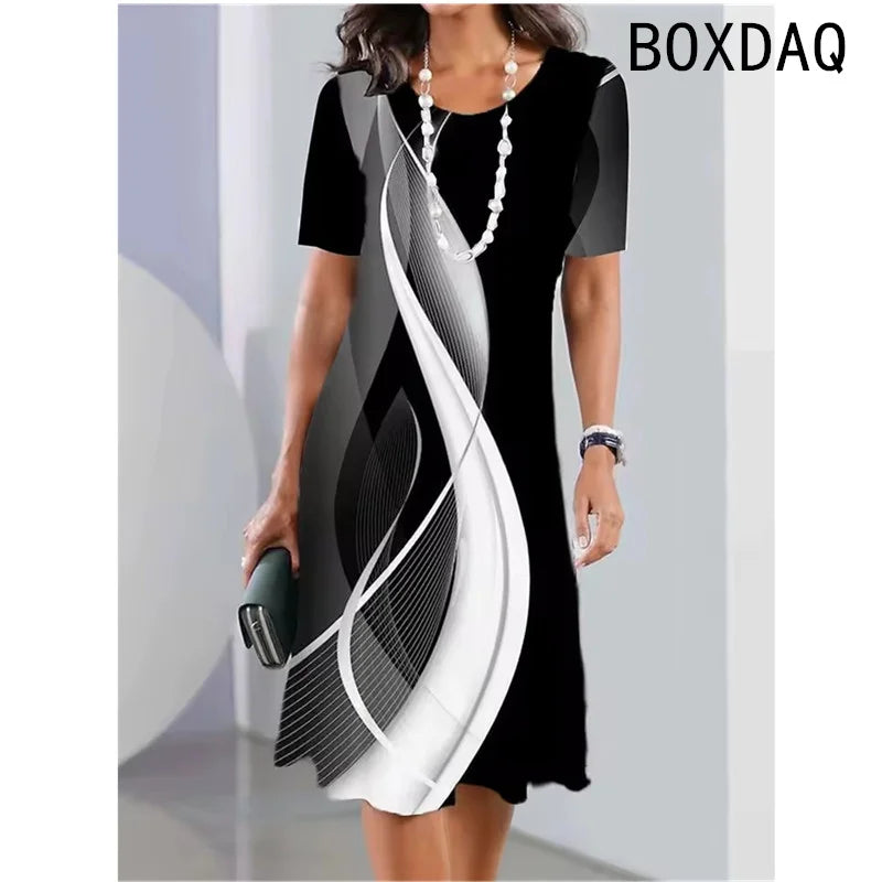 Gradient Print Dress
