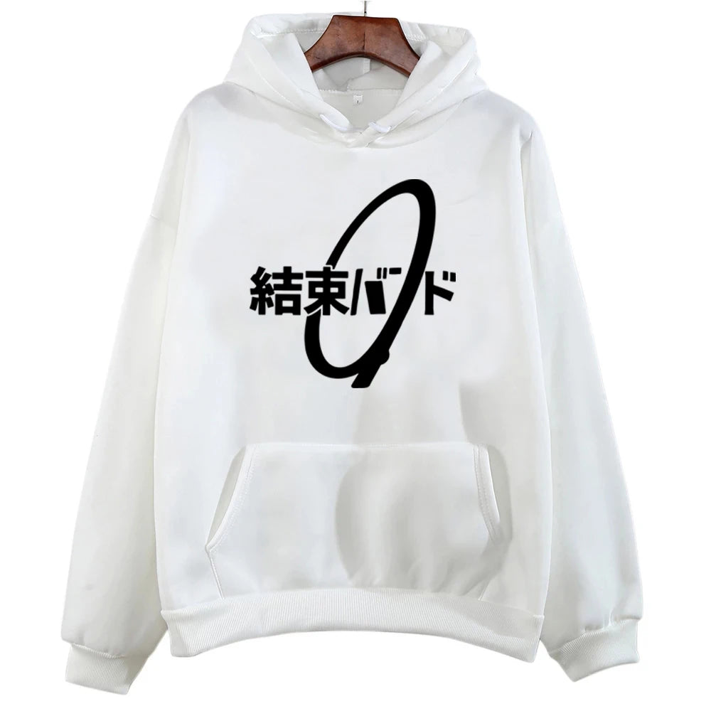 Japanese Anime Bocchi The Rock Hoodies Women Hoodie Kessoku Band Winter Warm Sweatshirt Vintage Harajuku Aesthetic Sudaderas