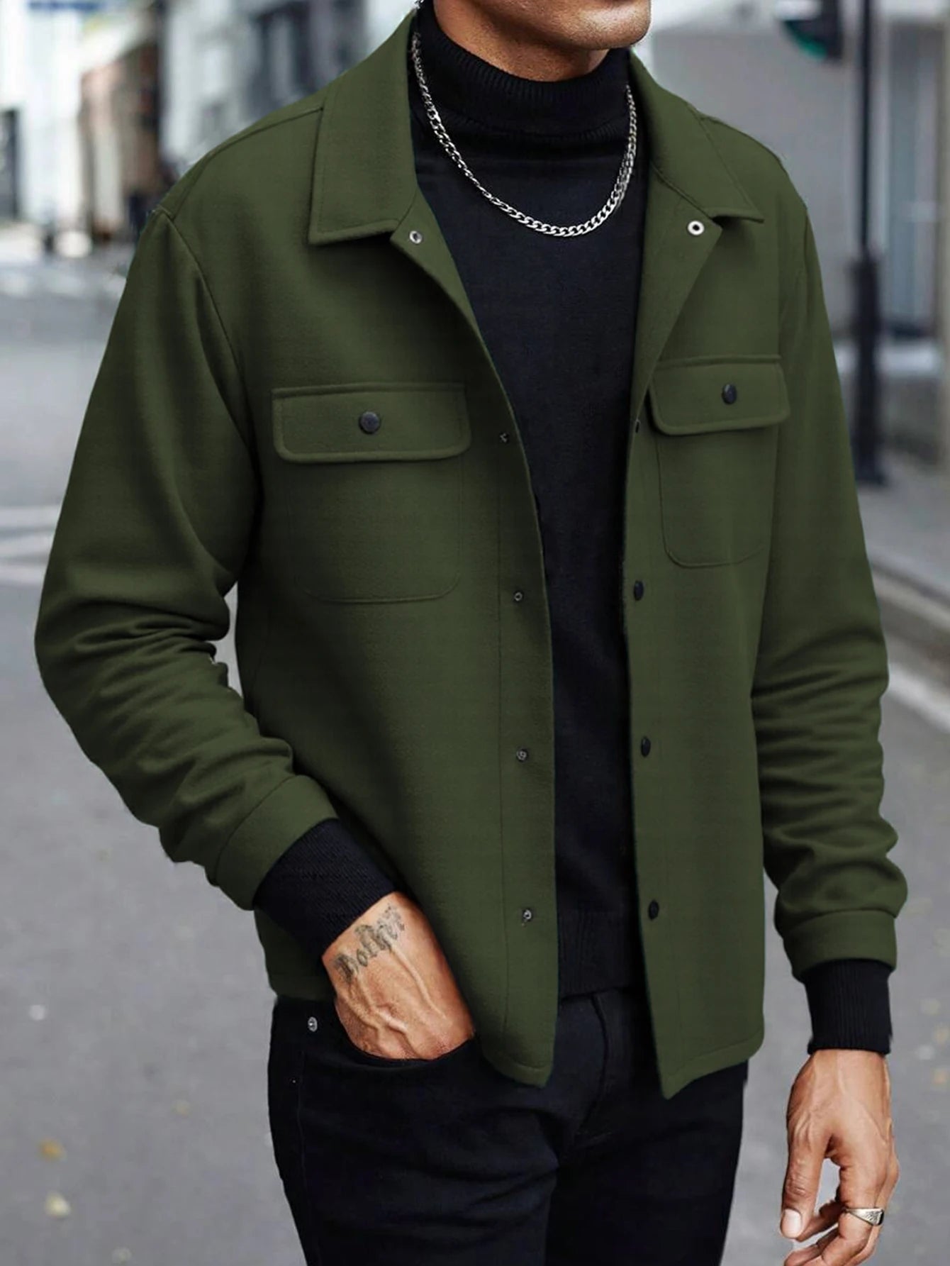 Men’s Modern Wool Blend Jacket