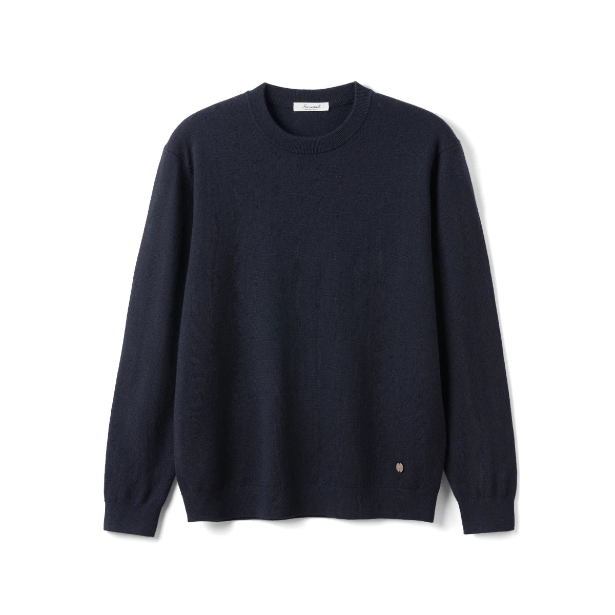 SIMWOOD 2025 Autumn New Regular Fit 12 Gauge Fine Sweater Men Antistaic Basic Knit Pullovers