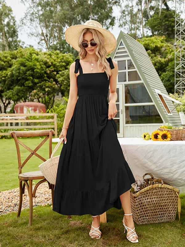 New Casual Long Women Print Dress