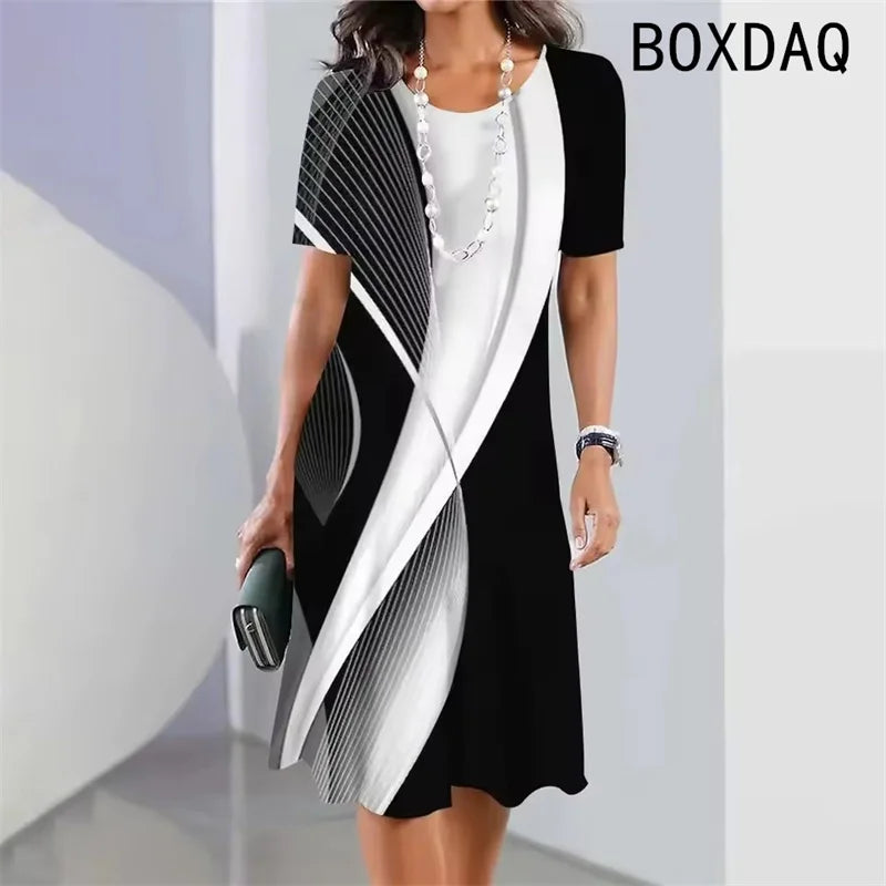 Gradient Print Dress