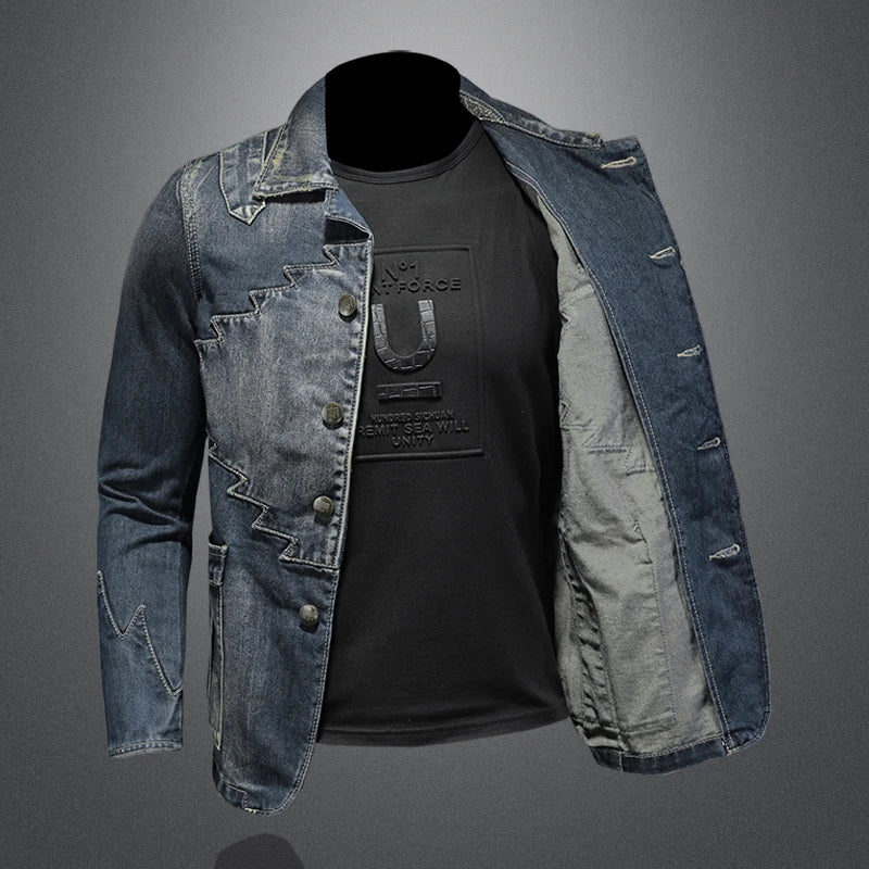 Men’s Premium Slim Denim Coat