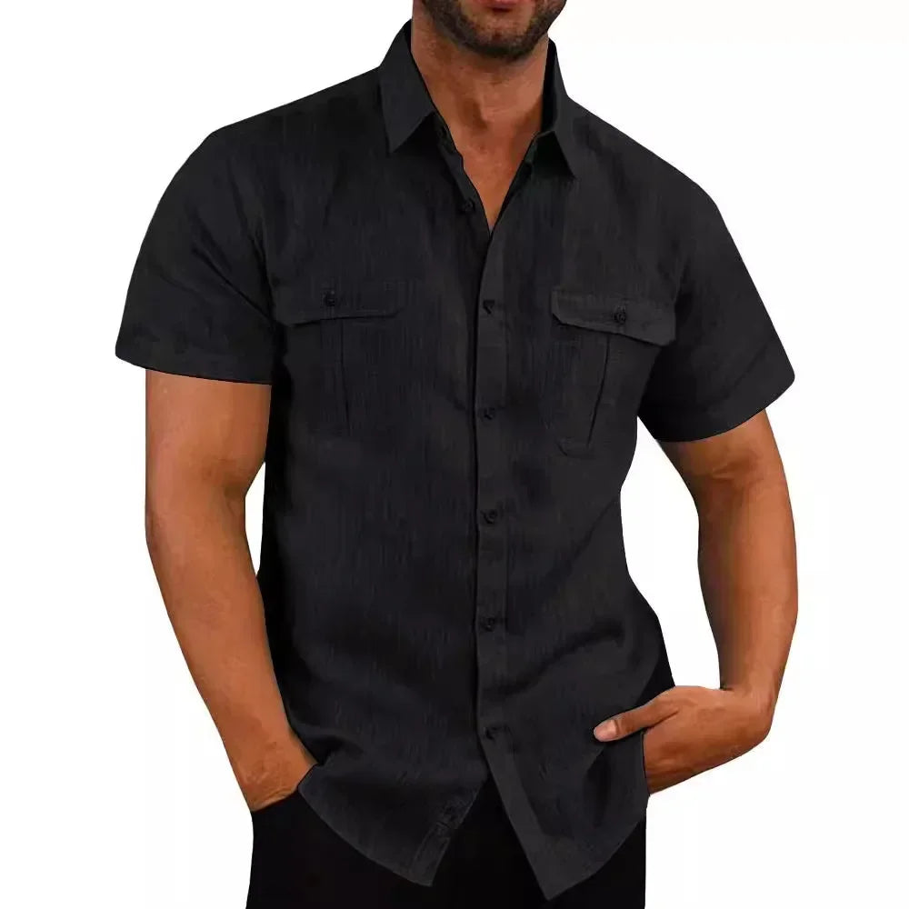 Men's Cotton Linen Casual Top