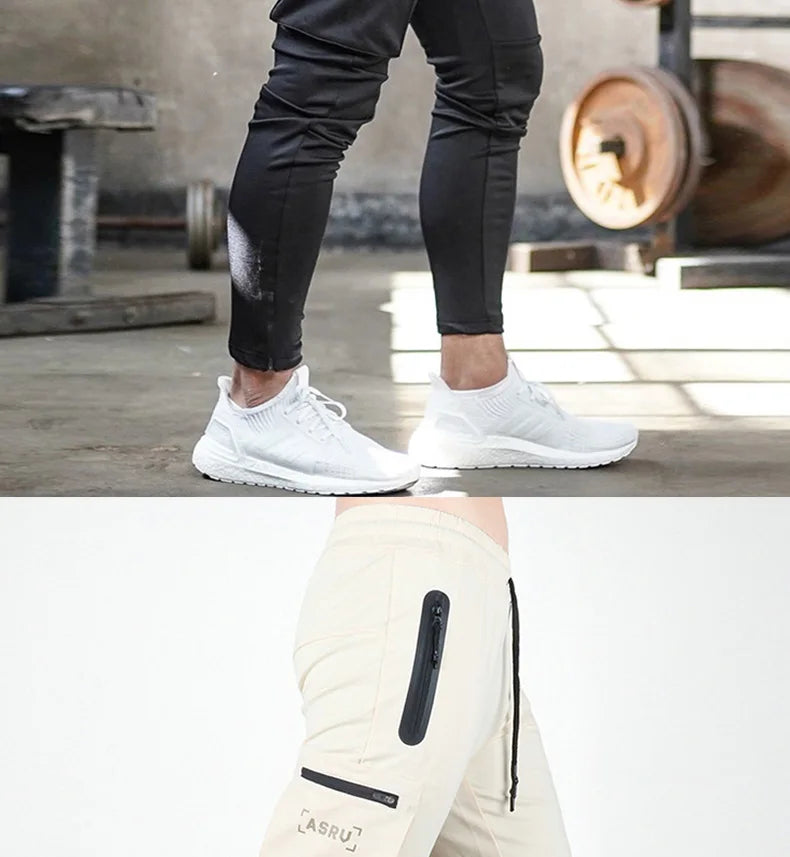 Men's Gym Fitness Multi-Pocket Workout Training Pants Cotton Jogging Sweatpants Camouflage Men  Fashion Training Trousers