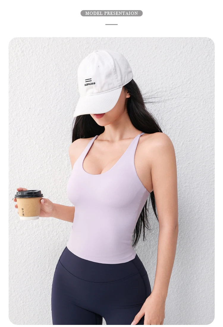Women's U-Neck Yoga Sports Vest