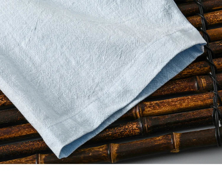 Men's Chinese Style Linen Short Sleeve Shirt