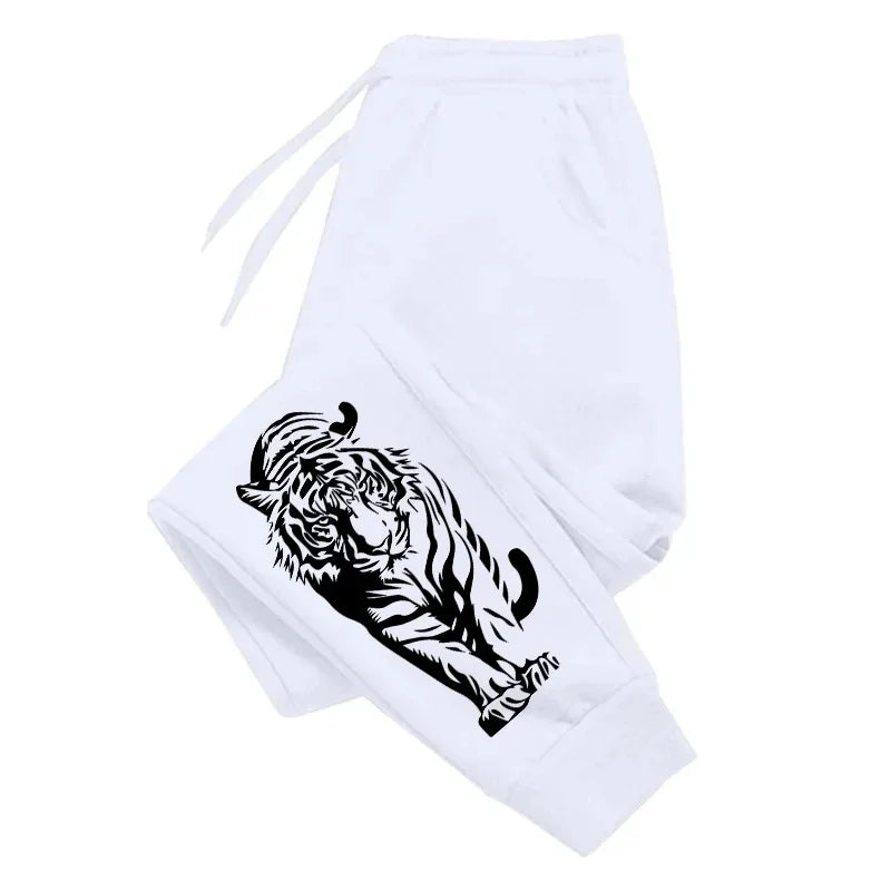 Hot Sale Men's Sweatpants High Quality All Season Daily Casual Sports Jogger Pants Gym Male Tiger Printed Trousers Men's Clothes