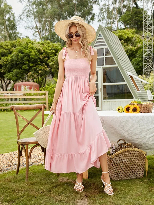 New Casual Long Women Print Dress