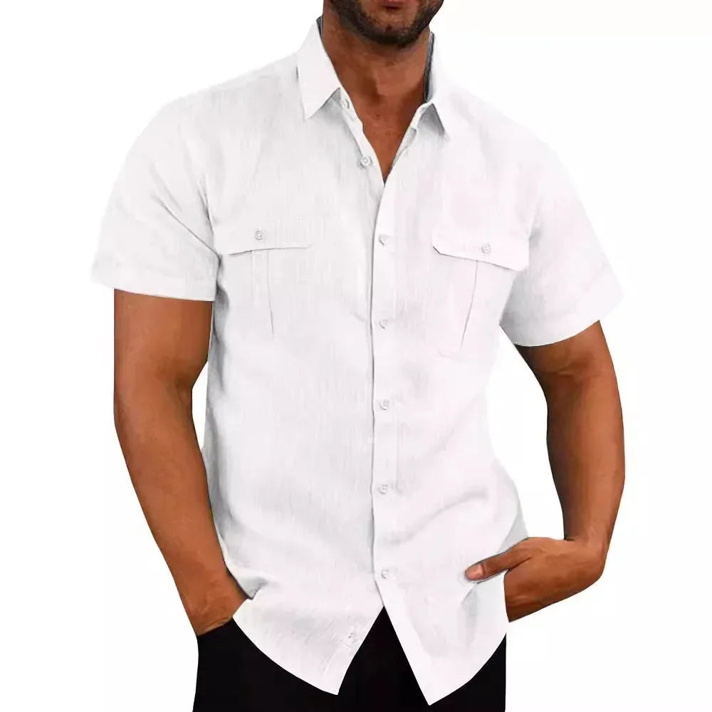 Men's Cotton Linen Casual Top