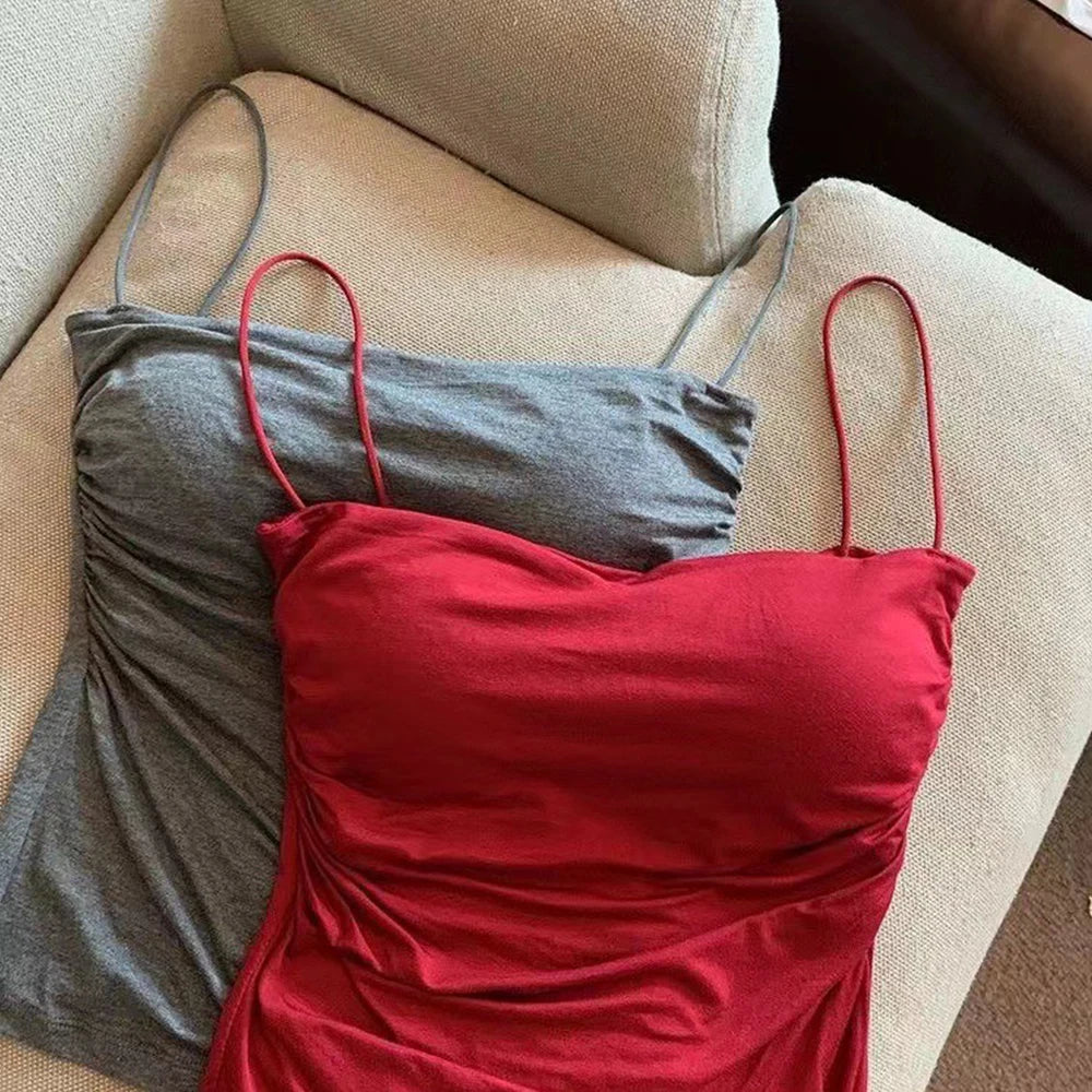 Women's Padded Spaghetti Strap Tank Top