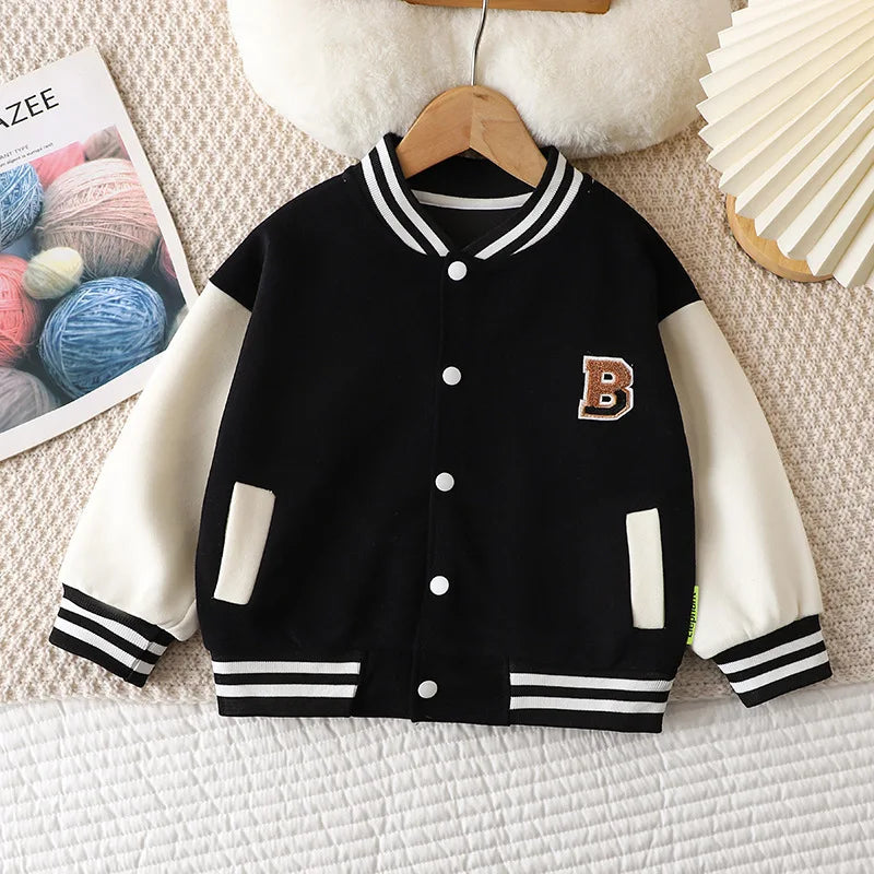 Kids' Letter Baseball Jacket (12M-12Y)
