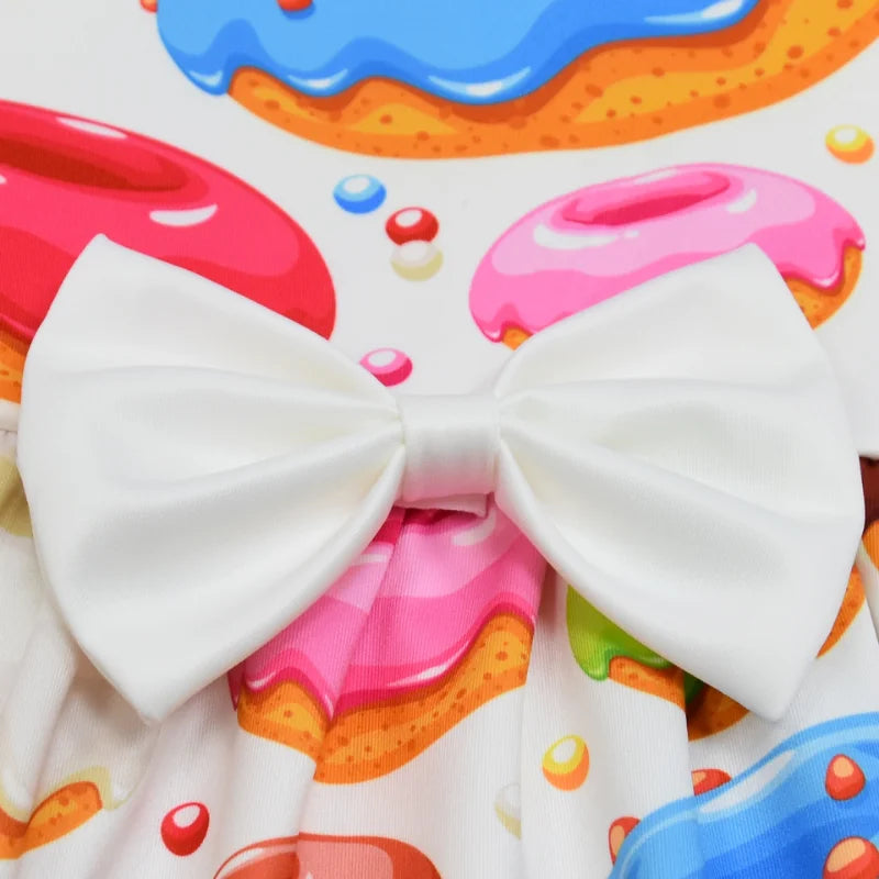 Girls' Donut Bow Birthday Party Dress
