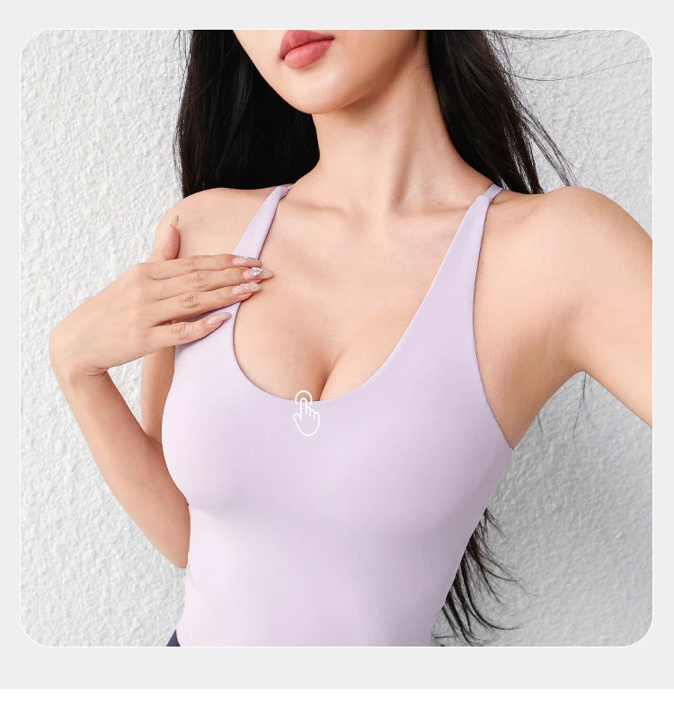 Women's U-Neck Yoga Sports Vest