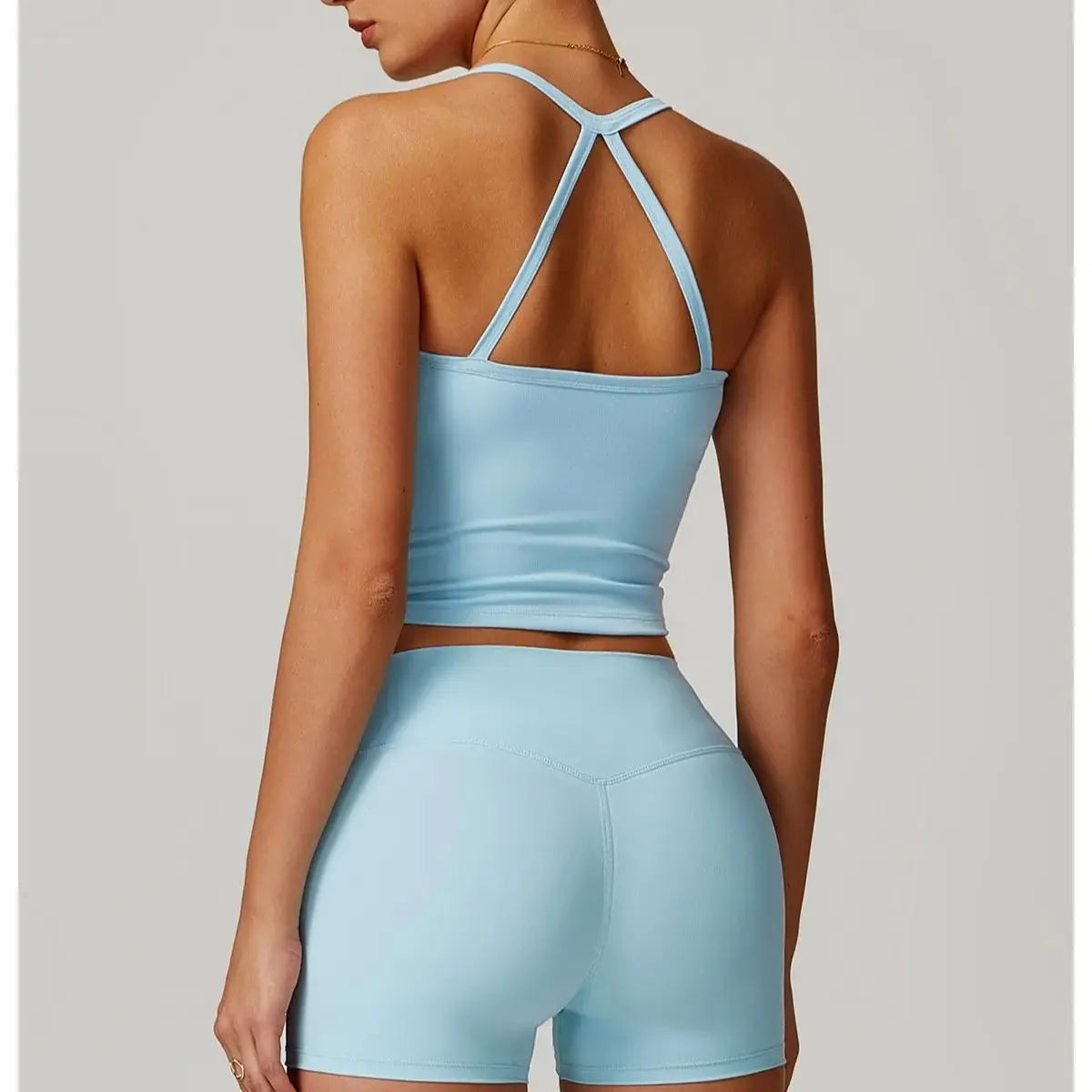 Women's Cross-Back Push-Up Sports Bra