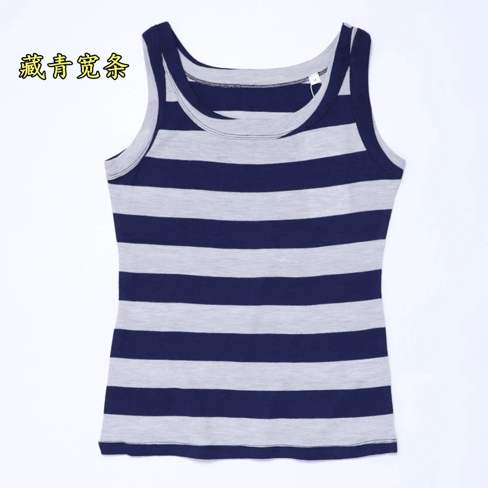 Women Merino Base Layer 100% Merino Wool Tank Top Sleeveless Tops Running Hiking Tank Tops Light Wicking Breathable Anti-Odor