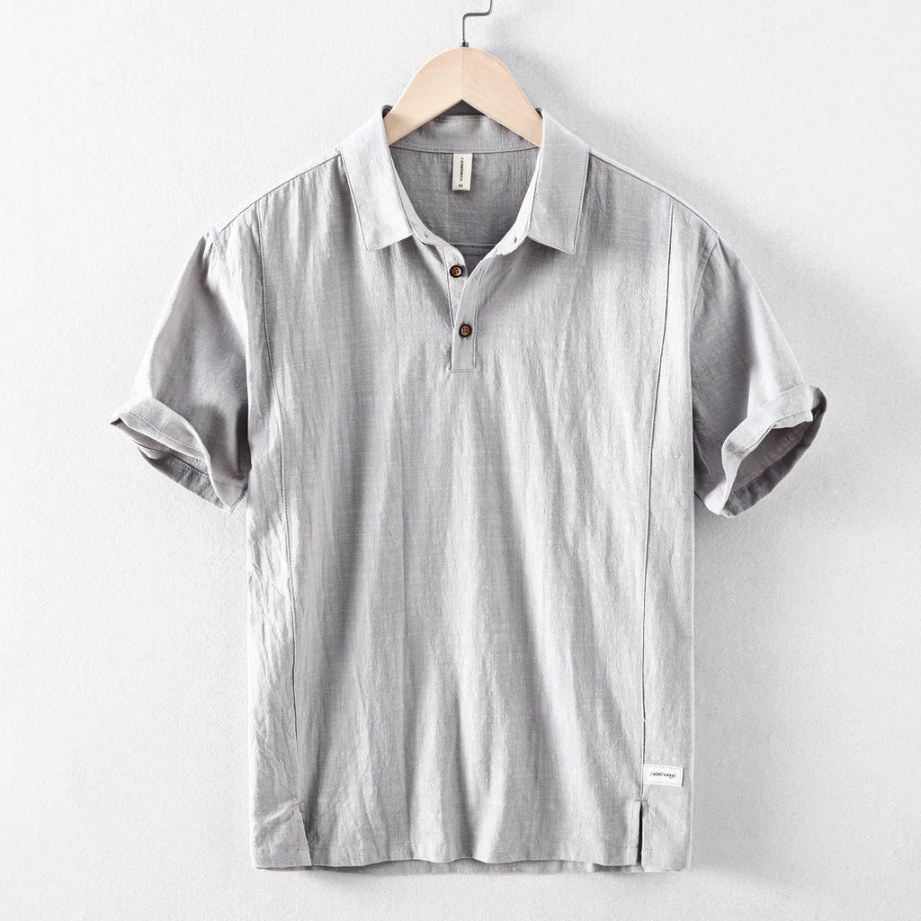 Men's Chinese Style Linen Short Sleeve Shirt
