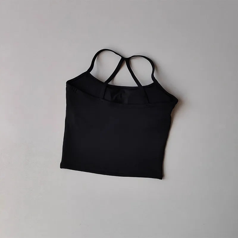Women's Cross-Back Push-Up Sports Bra