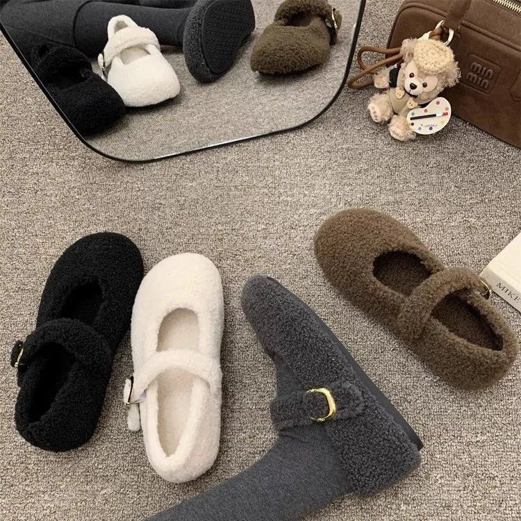 Famous Brand Spring Retro Single Shoes Comfortable Rubber Bottom Ladies Sandals Wider Toe Box Ballerina Slippers Style