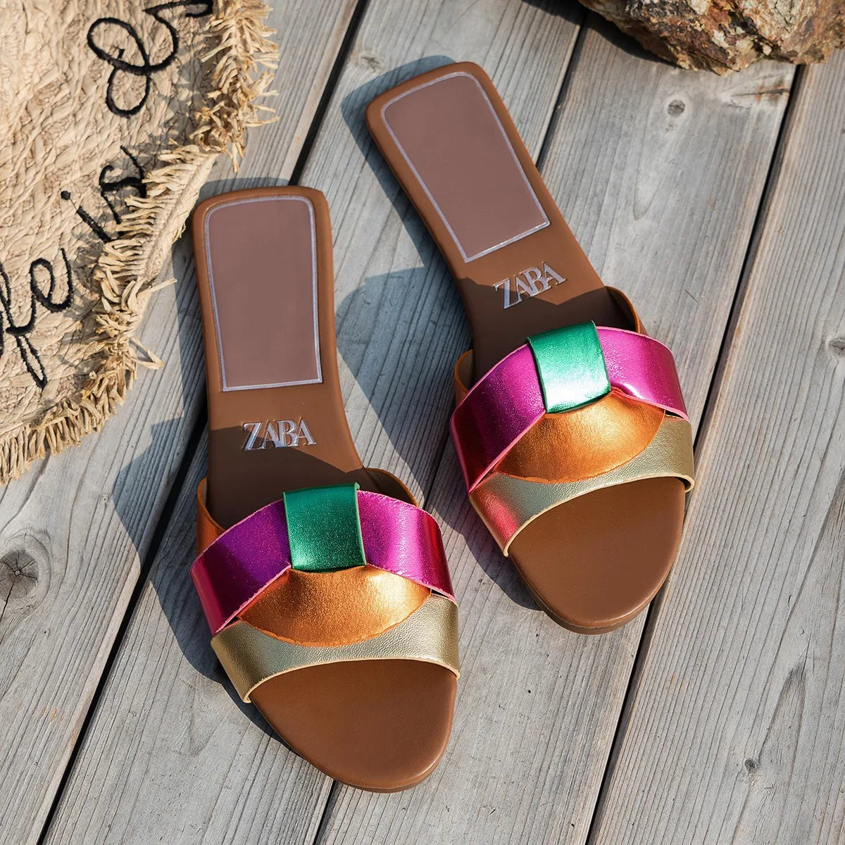 Hot Sale Women Slippers Low Heel Comfortable Slippers Sexy Cross Peep Toe Shoes Luxury Outdoor Beach Women's Breathability Shoes