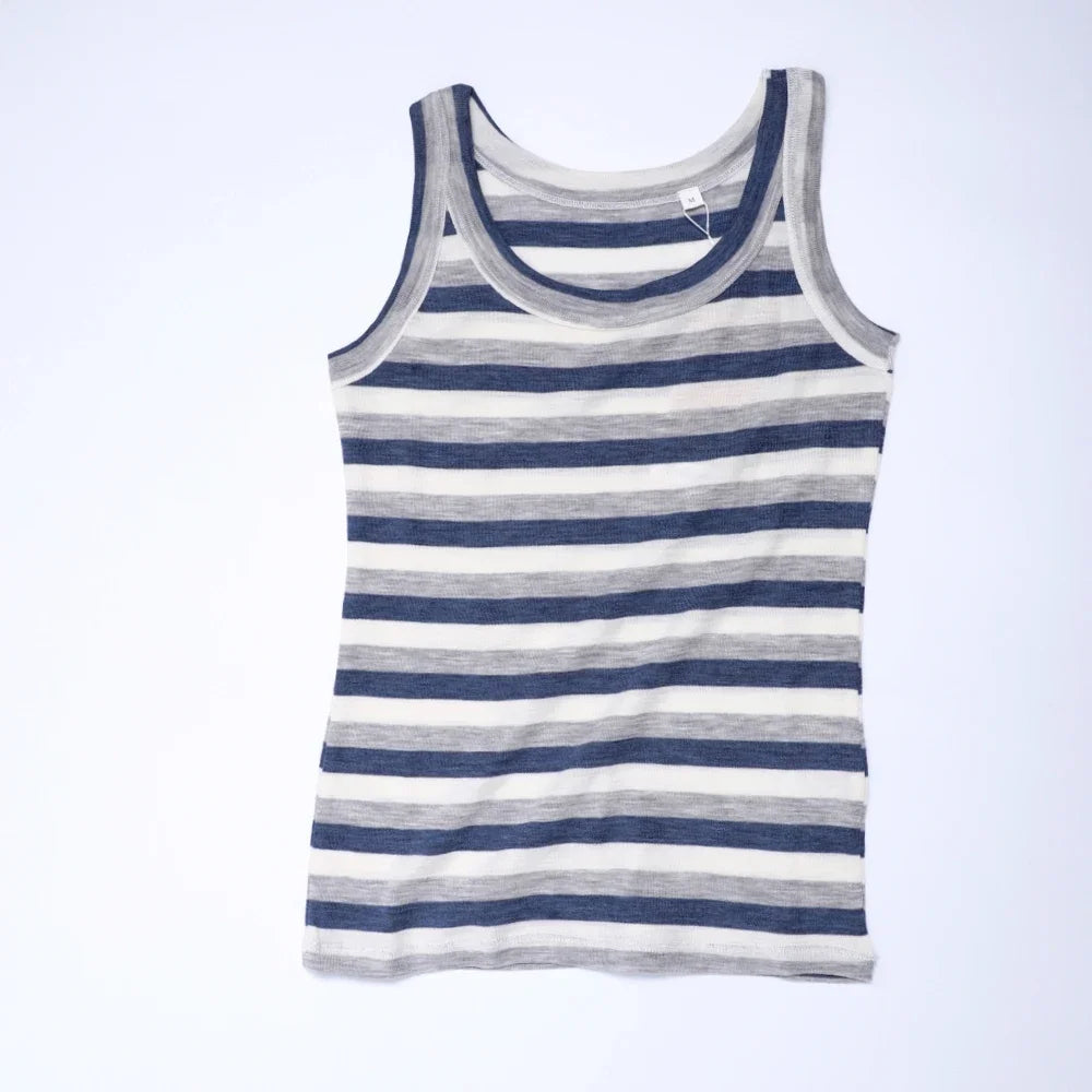 Women Merino Base Layer 100% Merino Wool Tank Top Sleeveless Tops Running Hiking Tank Tops Light Wicking Breathable Anti-Odor