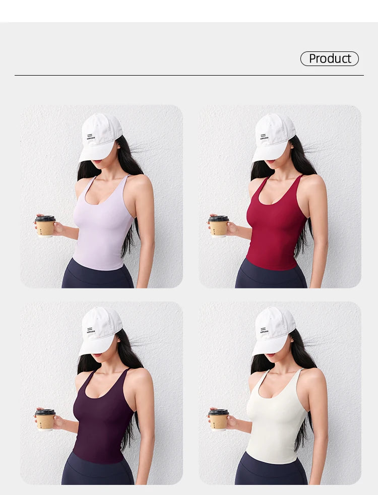 Women's U-Neck Yoga Sports Vest