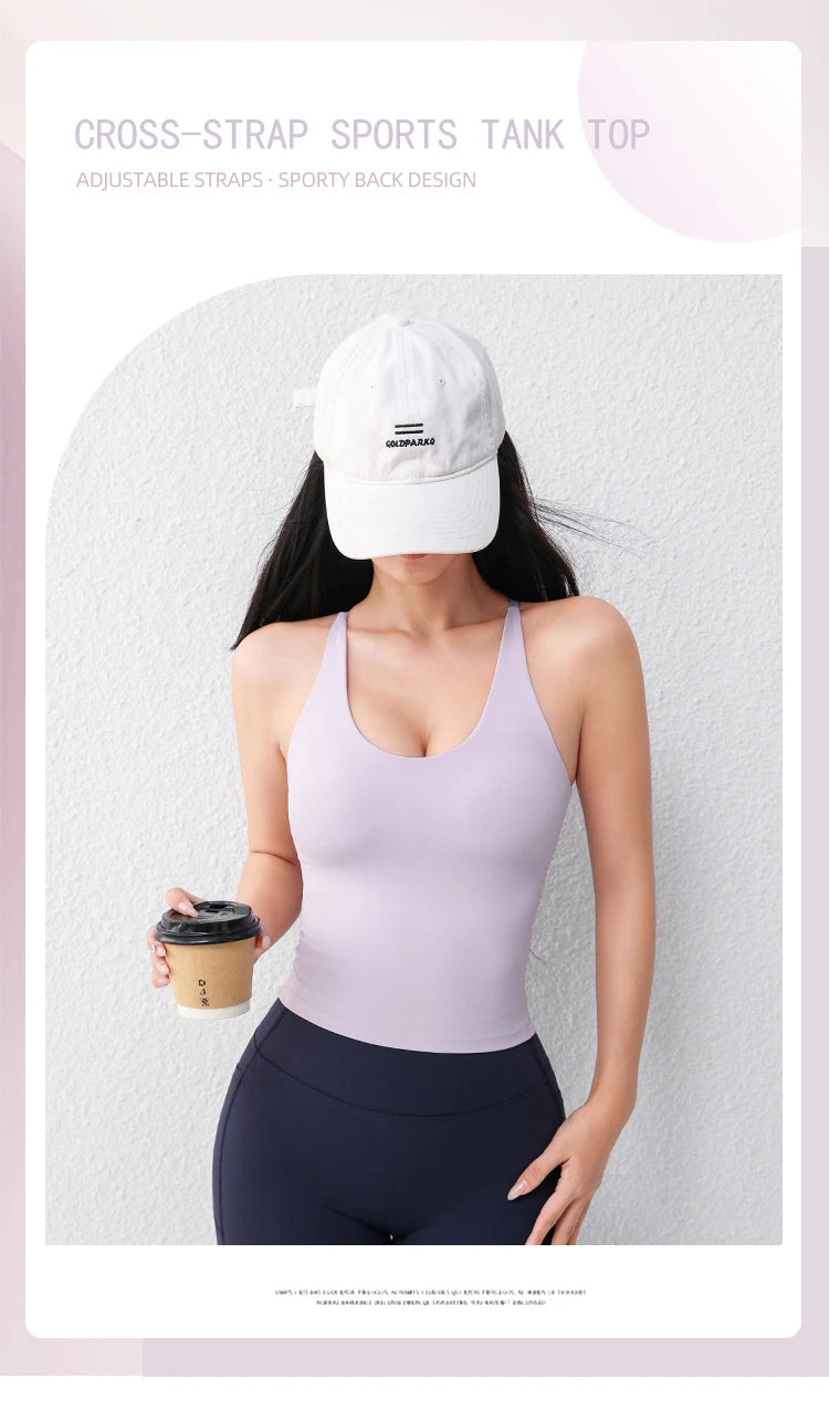 Women's U-Neck Yoga Sports Vest
