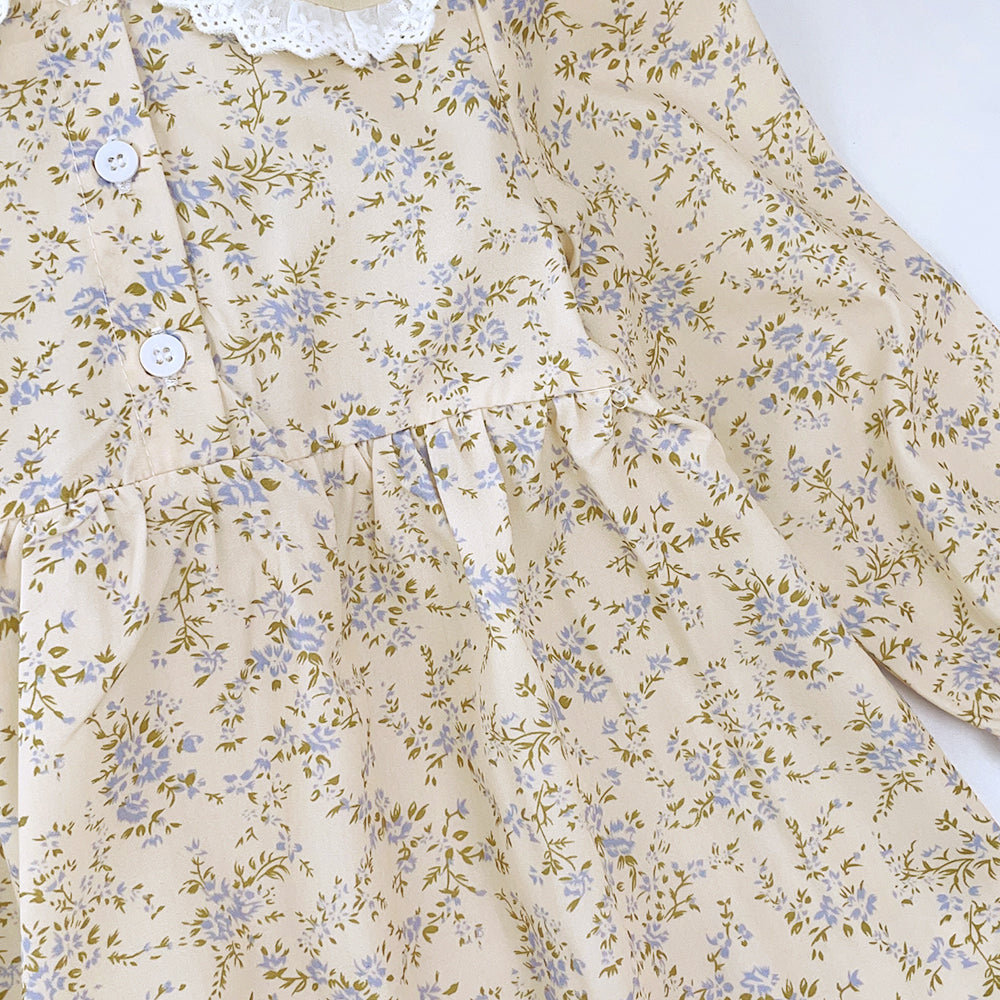 Girls' Lace Floral Princess Dress
