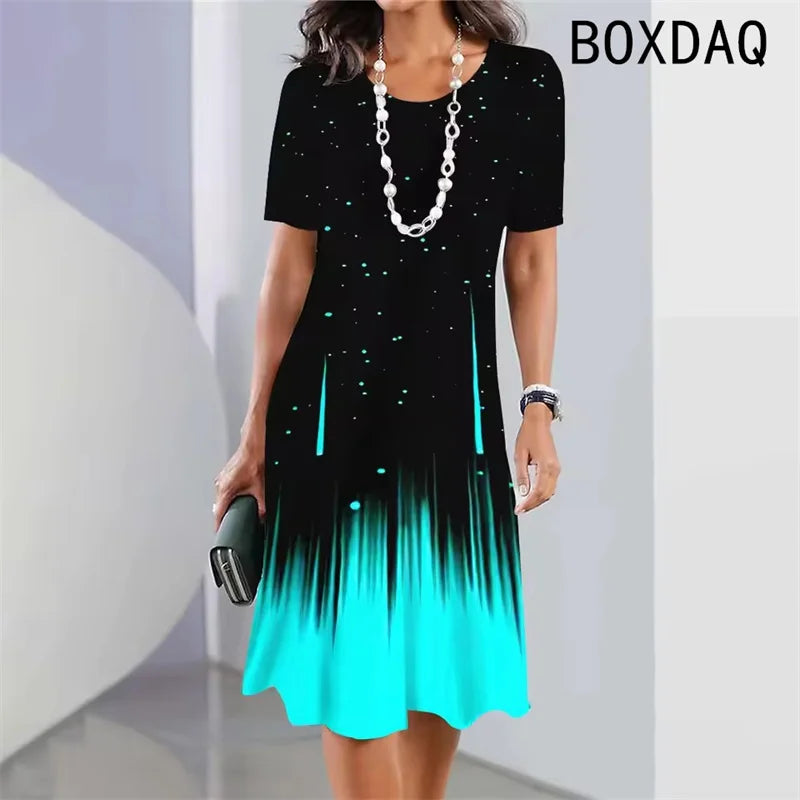 Gradient Print Dress