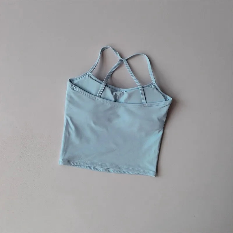 Women's Cross-Back Push-Up Sports Bra
