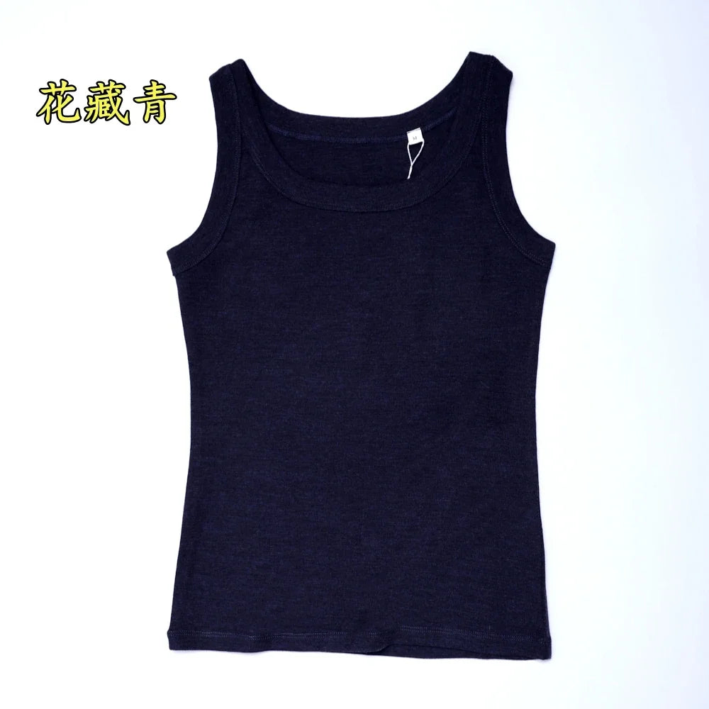 Women Merino Base Layer 100% Merino Wool Tank Top Sleeveless Tops Running Hiking Tank Tops Light Wicking Breathable Anti-Odor