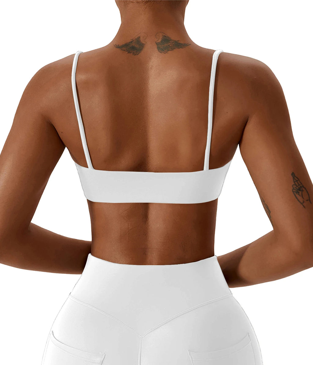 Women's Cross-Back Strappy Sports Bra