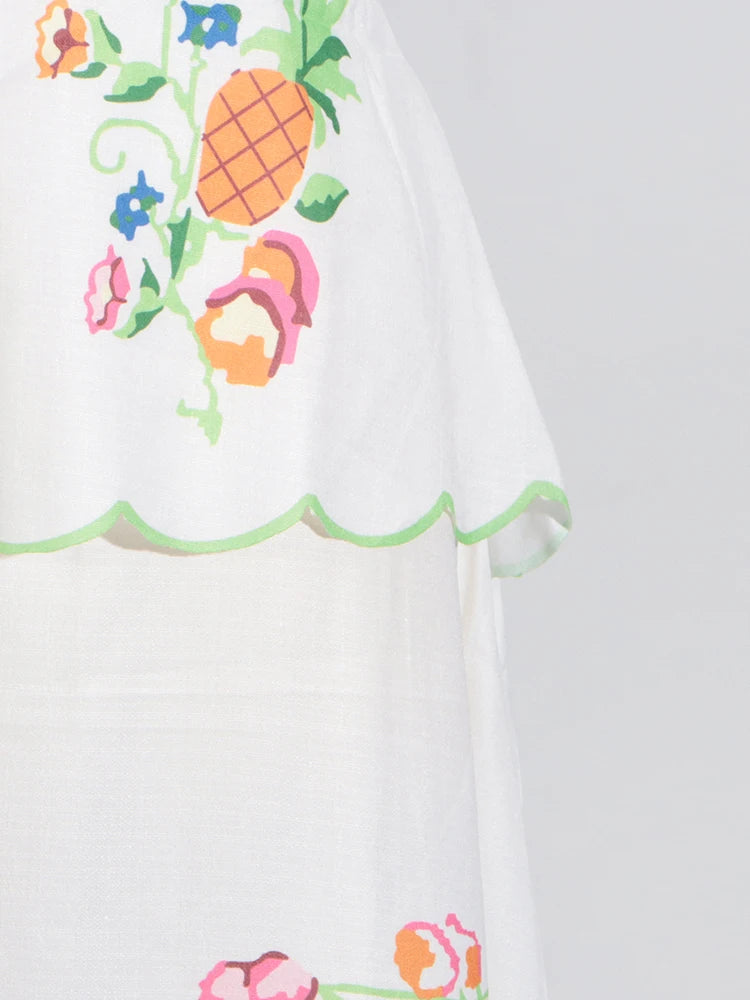 Women's Patchwork Lace-Up Sleeveless Dress