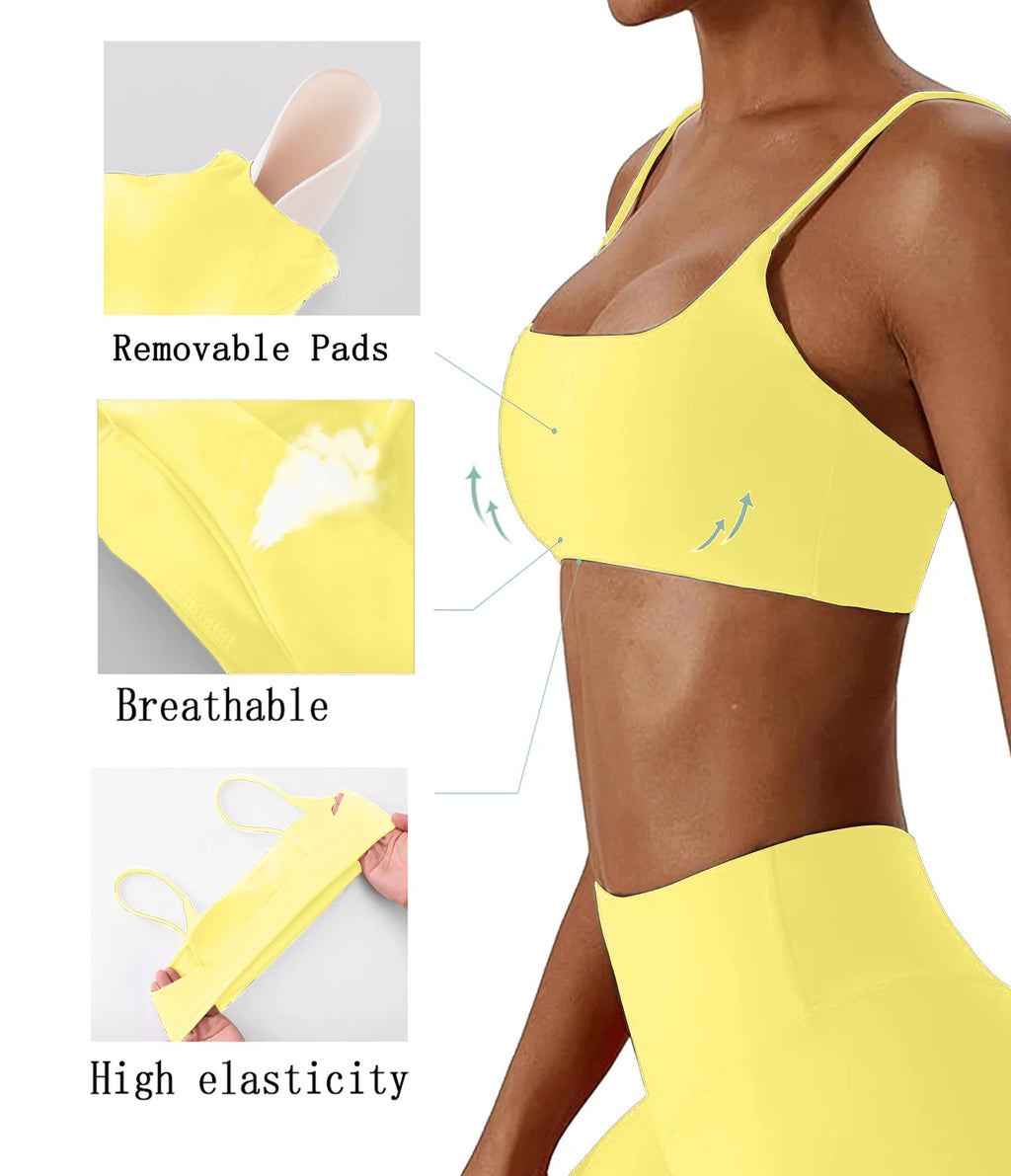 Women's Cross-Back Strappy Sports Bra