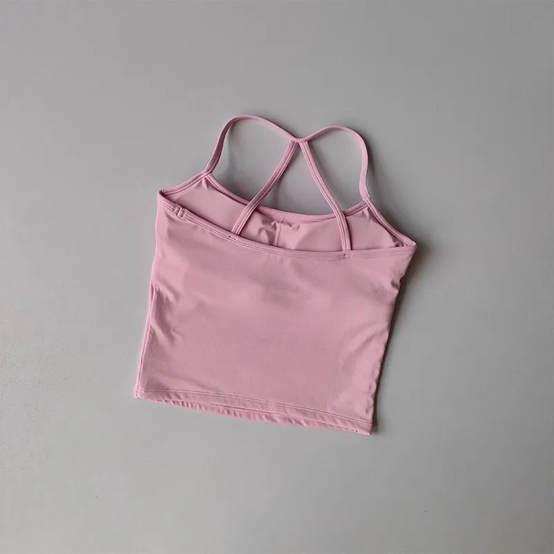 Women's Cross-Back Push-Up Sports Bra