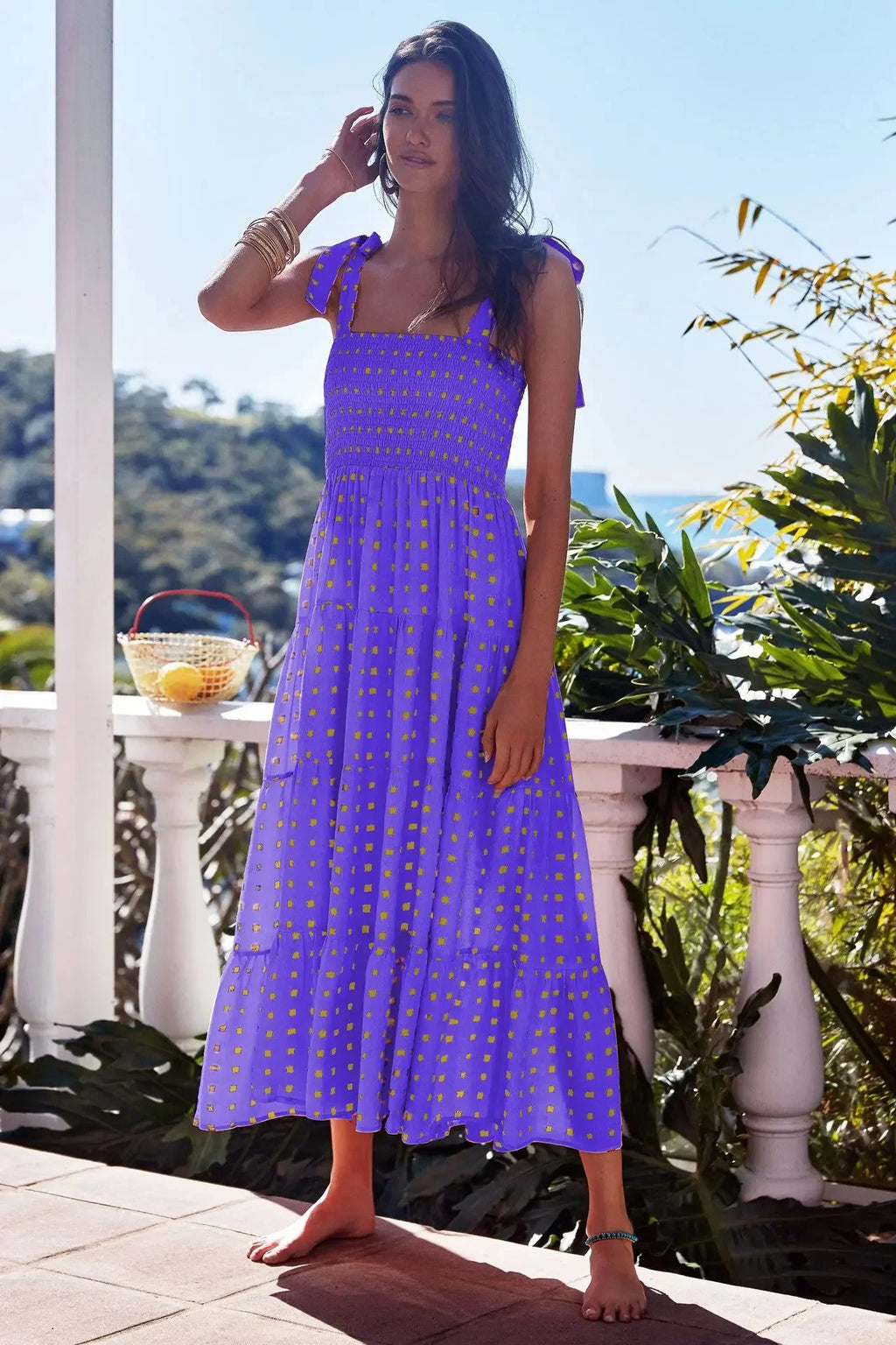 New Casual Long Women Print Dress