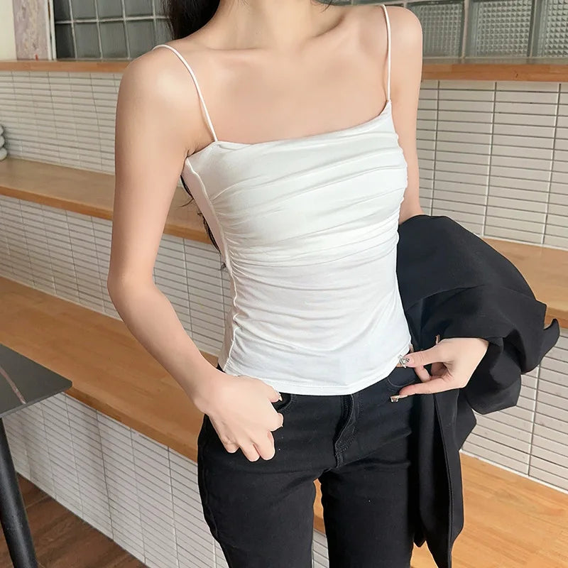 Women's Padded Spaghetti Strap Tank Top