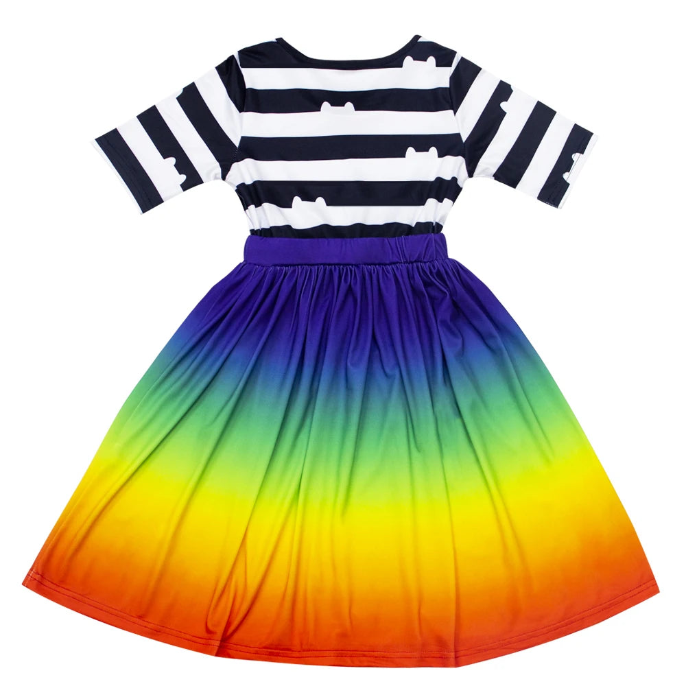 Girls' Gabby Dollhouse Rainbow Dress & Headband