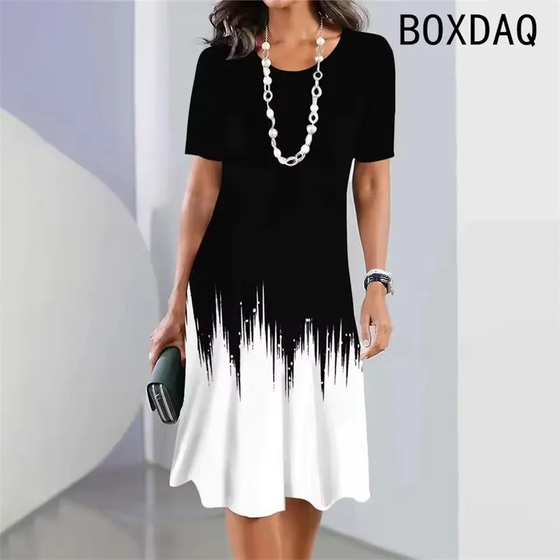 Gradient Print Dress