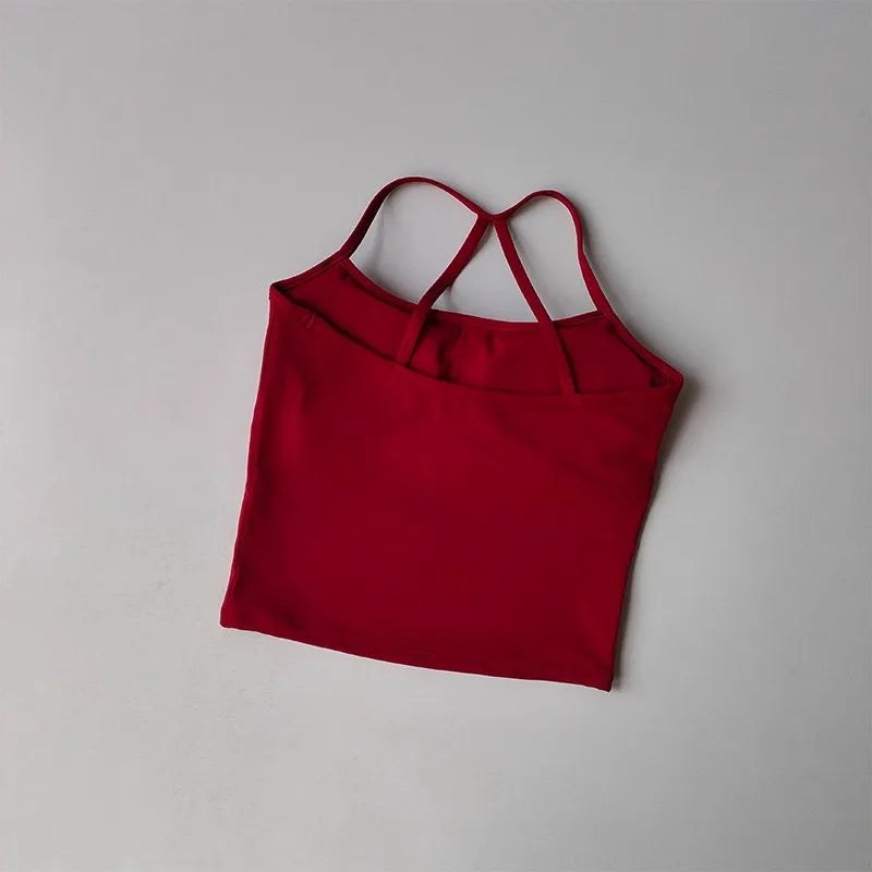Women's Cross-Back Push-Up Sports Bra