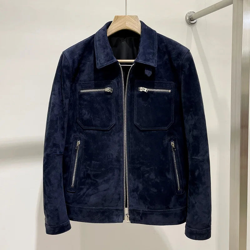 Tcyeek High-End Blue Leather