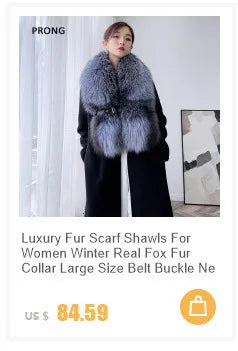100% Real Fur Collar Luxury Warm Natural Raccoon Fur Scarf Women Genuine Fur Collar Scarves Large Fur Shawl Male Jacket Coat