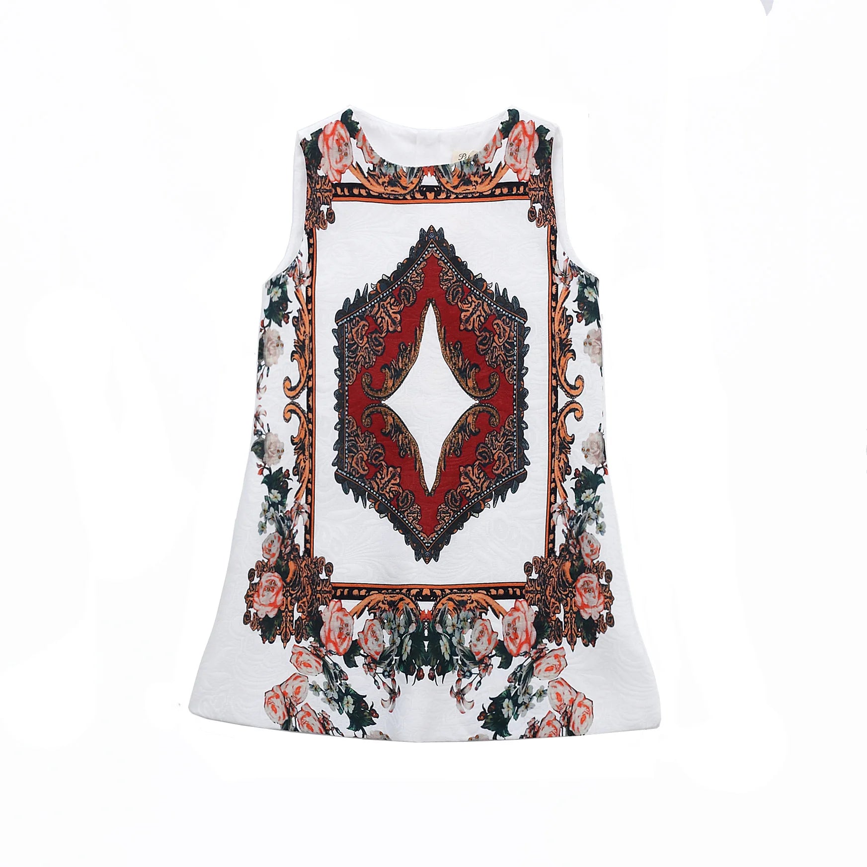 Girls' Printed Princess Party Dress