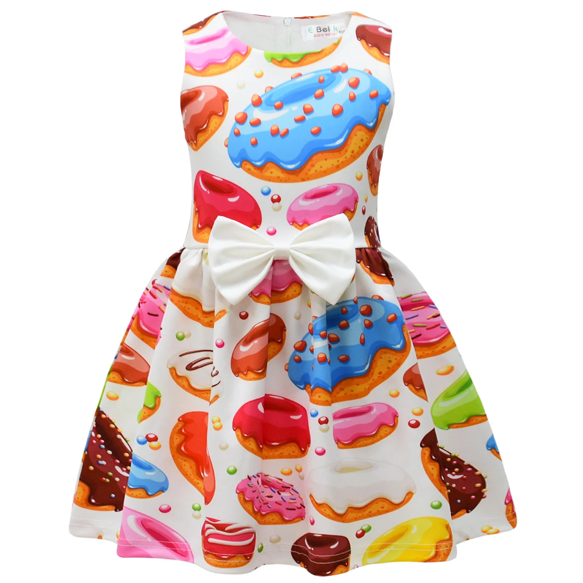 Girls' Donut Bow Birthday Party Dress